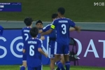 U17男足第31分钟0-1落后日本,里见汰福小角度劲射破门