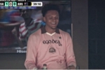魔术球星班凯罗和国王球星拉文观战世界杯 美国队2-0澳大利亚